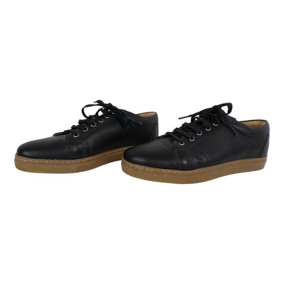 Ahimsa Black Vegan Leather Sneakers Men Sz 9 Women Sz 12 New/Near New  #897 - Picture 5 of 10